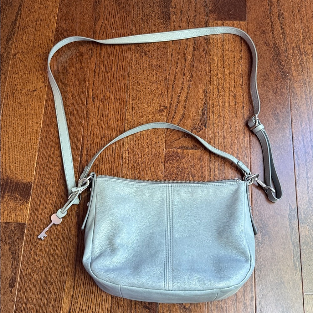 Fossil Jolie Leather Crossbody Bag - Smokey Blue